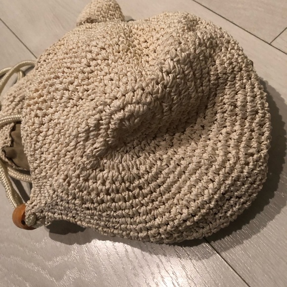 VINTAGE Knit Drawstring Bag - Picture 2 of 5